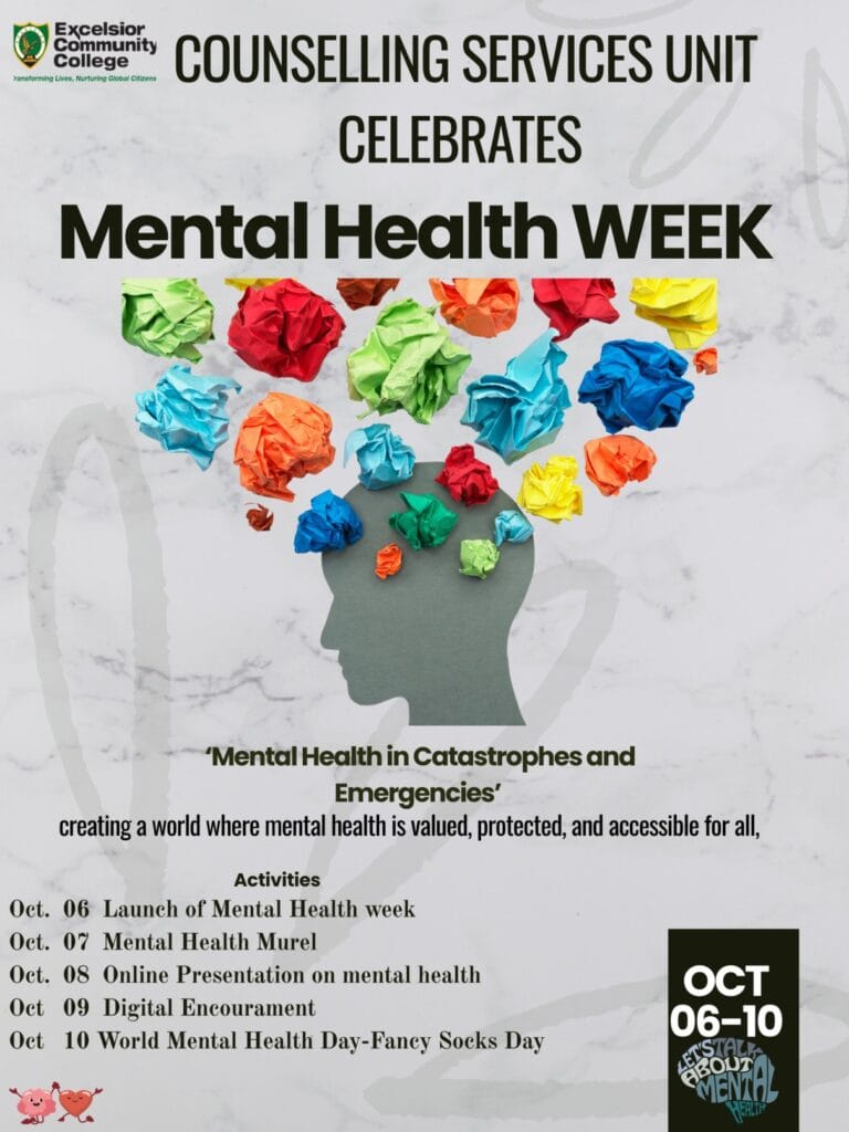 COUNSELLING SERVICES UNIT CELEBRATES mental health week
