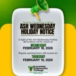 Ash Wednesday Closure Notice 1