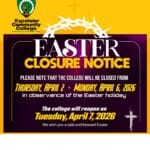 Easter Closure Notice 2026