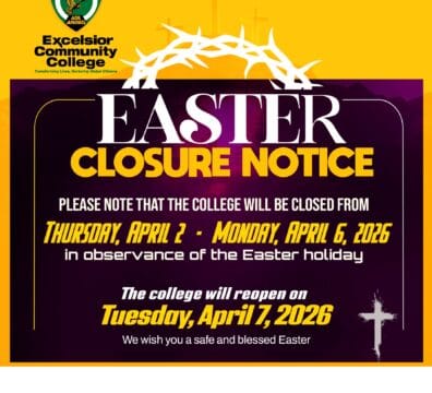 Easter Closure Notice 2026